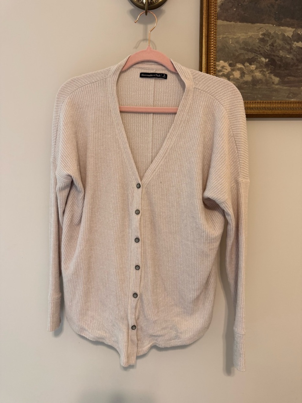 Abercrombie Ribbed Cardigan Button Up Top